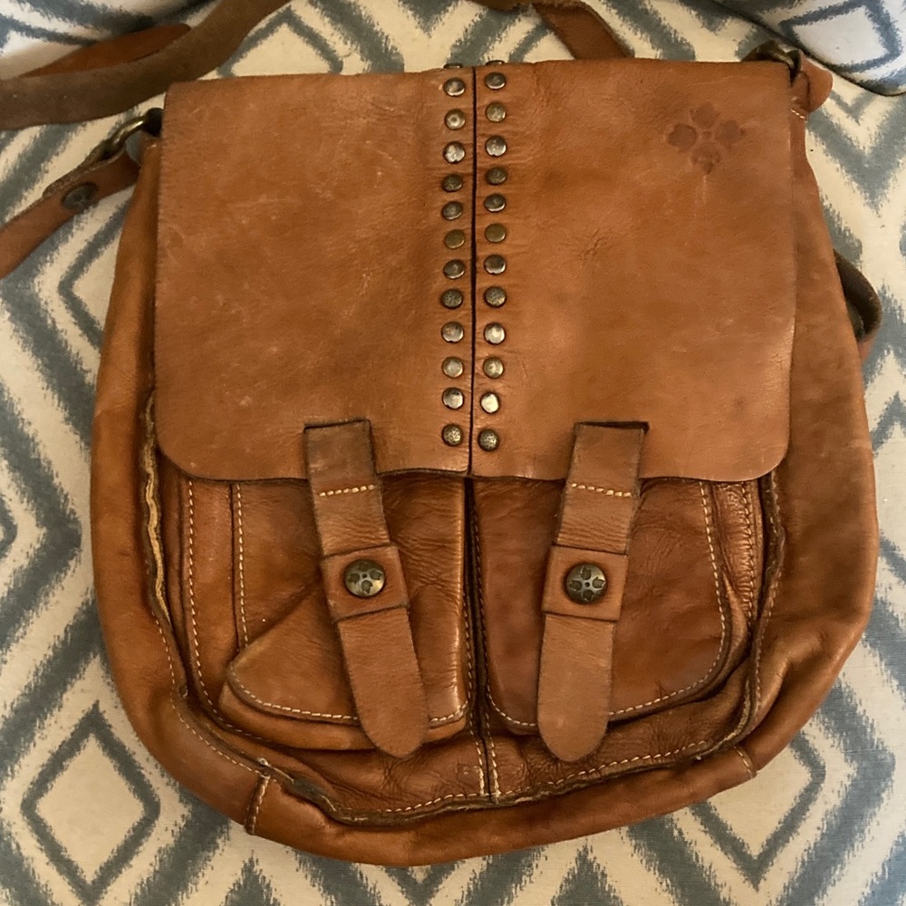 Patricia Nash Brown‎ Leather Crossbody Bag 🌸